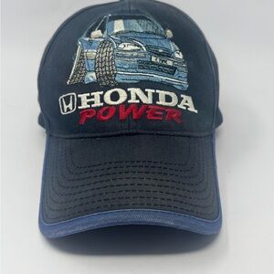 Honda Power Civic Vintage Blue Hat Cap